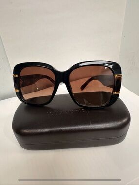 Louis Vuitton new Sunglasses with Brown Lenses and Gold Accents